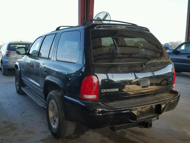 1B4HR28Z5YF255935 - 2000 DODGE DURANGO BLACK photo 3