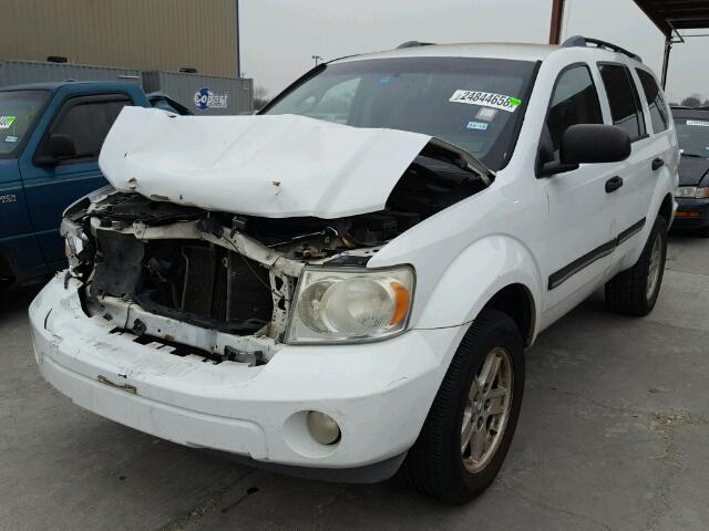 1D8HD48KX8F137834 - 2008 DODGE DURANGO SL WHITE photo 2