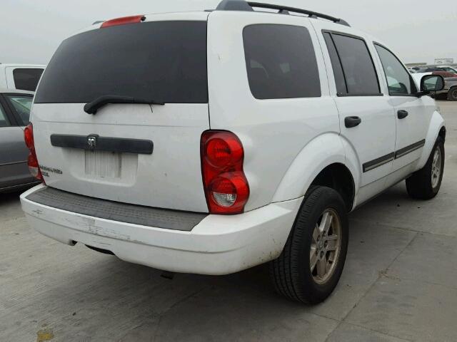 1D8HD48KX8F137834 - 2008 DODGE DURANGO SL WHITE photo 4