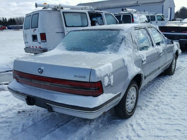 1G4AH54R6M6410951 - 1991 BUICK CENTURY CU SILVER photo 4