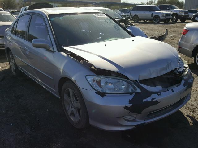 1HGES26735L016605 - 2005 HONDA CIVIC EX SILVER photo 1