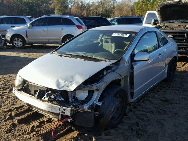 2HGFG126X8H503637 - 2008 HONDA CIVIC LX SILVER photo 2