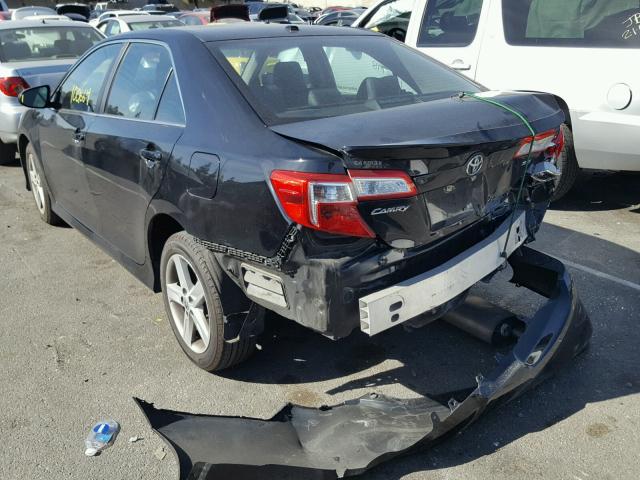 4T1BF1FK1CU073022 - 2012 TOYOTA CAMRY BASE BLACK photo 3