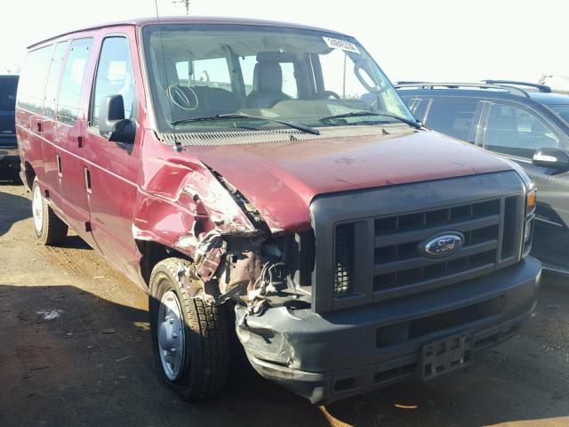 1FMNE11W29DA08571 - 2009 FORD ECONOLINE MAROON photo 1