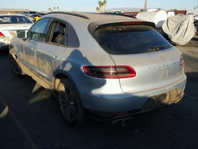 WP1AB2A59FLB63630 - 2015 PORSCHE MACAN S GRAY photo 3