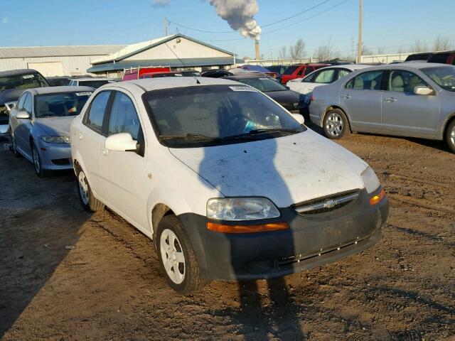 KL1TD52695B381933 - 2005 CHEVROLET AVEO BASE WHITE photo 1