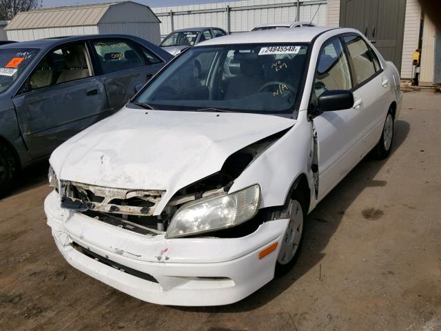 JA3AJ26E33U016222 - 2003 MITSUBISHI LANCER ES WHITE photo 2