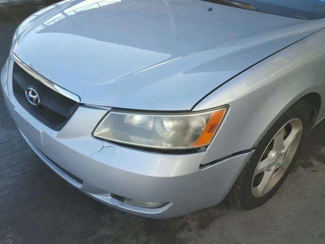 5NPET46C47H216291 - 2007 HYUNDAI SONATA GLS SILVER photo 9