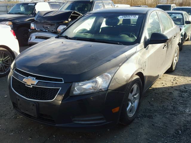 1G1PF5SC1C7409694 - 2012 CHEVROLET CRUZE LT BLACK photo 2