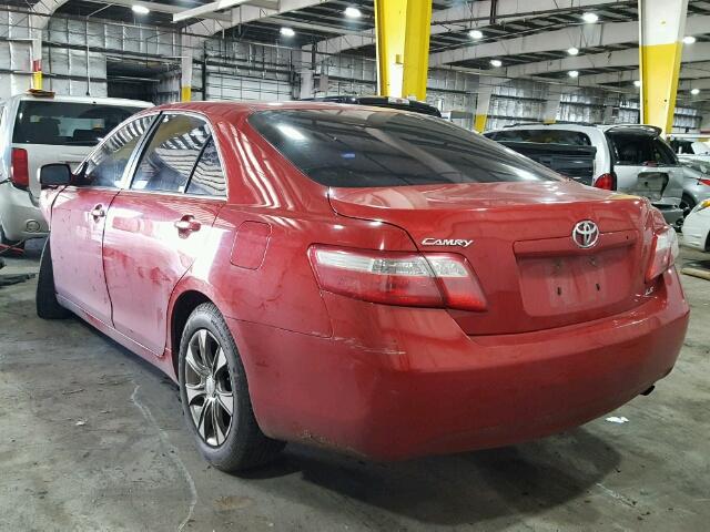 4T1BE46K67U122953 - 2007 TOYOTA CAMRY NEW RED photo 3