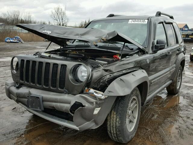 1J4GL38K55W727114 - 2005 JEEP LIBERTY RE BROWN photo 2