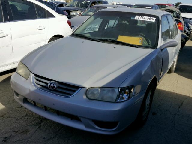 1NXBR12E31Z529915 - 2001 TOYOTA COROLLA CE SILVER photo 2