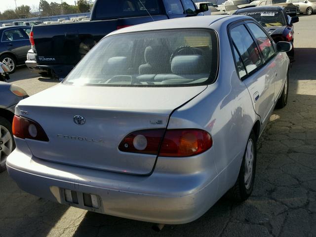 1NXBR12E31Z529915 - 2001 TOYOTA COROLLA CE SILVER photo 4