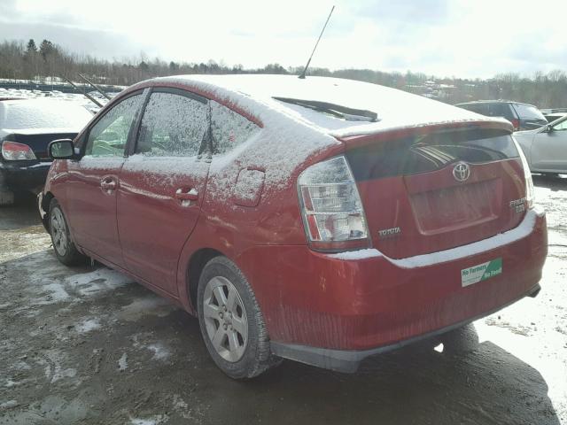 JTDKB20U777569320 - 2007 TOYOTA PRIUS RED photo 3