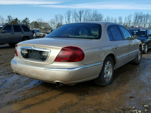 1LNFM97V2WY739106 - 1998 LINCOLN CONTINENTA BEIGE photo 4