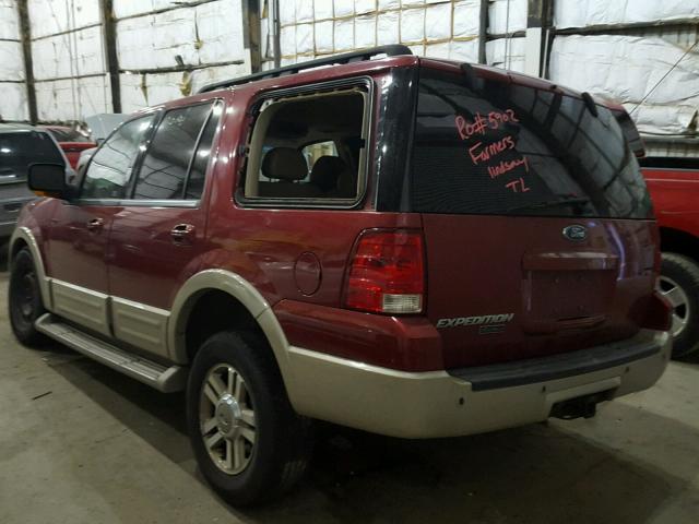 1FMFU18515LA63954 - 2005 FORD EXPEDITION RED photo 3