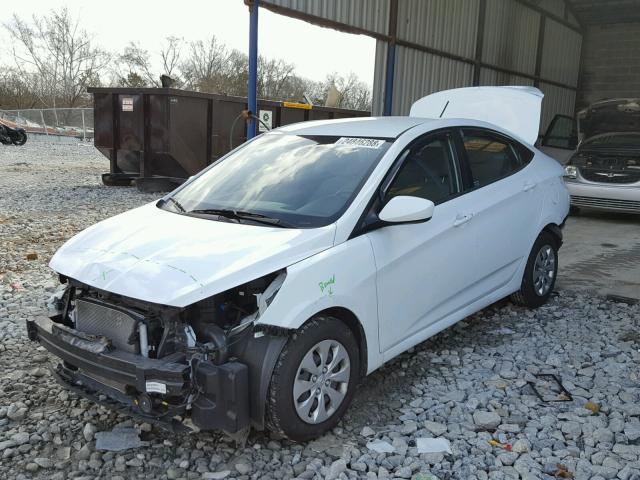 KMHCT4AE0FU833090 - 2015 HYUNDAI ACCENT GLS WHITE photo 2