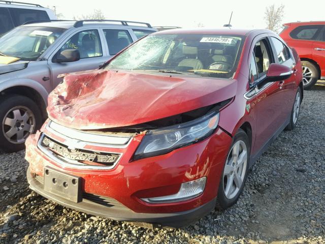 1G1RD6E46FU140249 - 2015 CHEVROLET VOLT RED photo 2