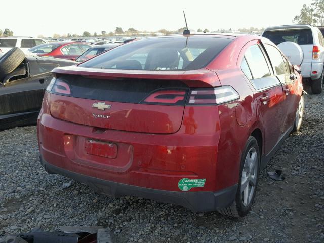 1G1RD6E46FU140249 - 2015 CHEVROLET VOLT RED photo 4