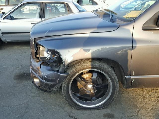 1D7HA18D33S241787 - 2003 DODGE RAM 1500 S GRAY photo 9