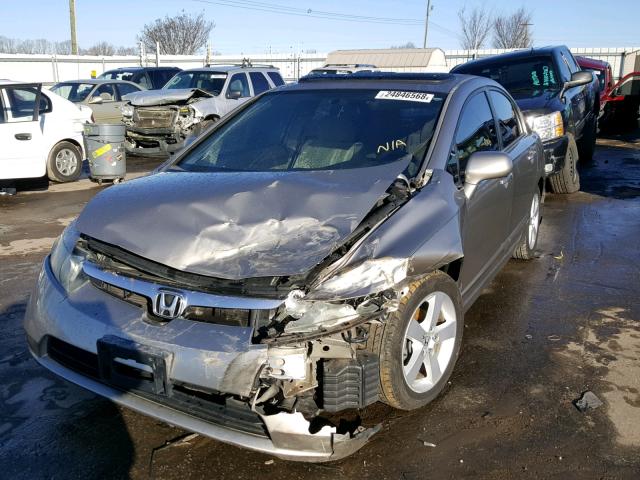 1HGFA16856L061699 - 2006 HONDA CIVIC EX SILVER photo 2