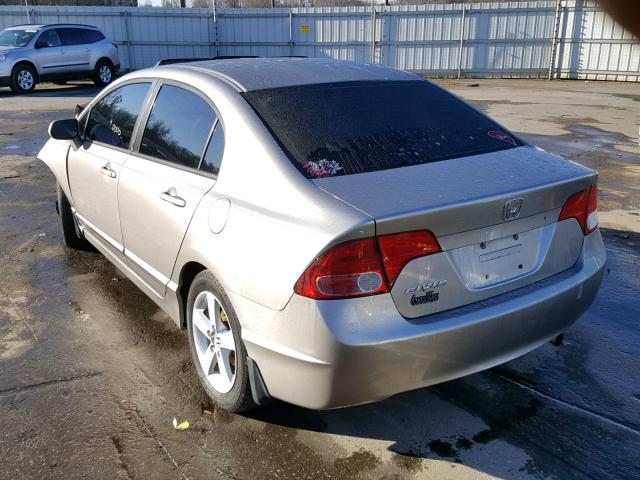 1HGFA16856L061699 - 2006 HONDA CIVIC EX SILVER photo 3