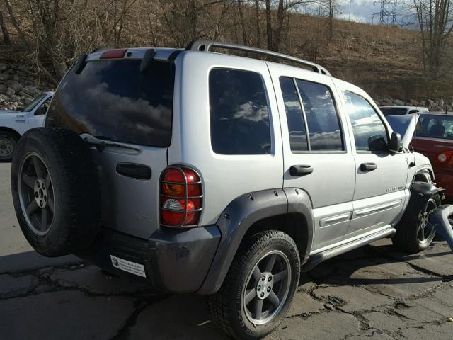 1J4GL48KX3W664322 - 2003 JEEP LIBERTY SP SILVER photo 4