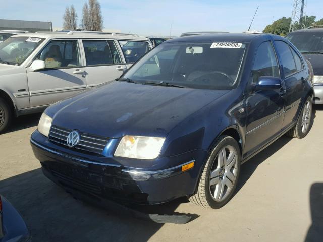 3VWSE69M14M120683 - 2004 VOLKSWAGEN JETTA GLS BLUE photo 2