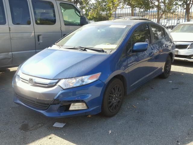 JHMZE2H30DS005520 - 2013 HONDA INSIGHT BLUE photo 2