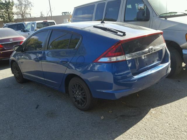 JHMZE2H30DS005520 - 2013 HONDA INSIGHT BLUE photo 3