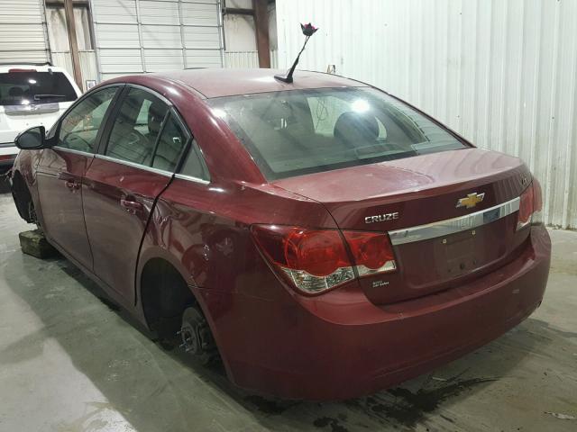 1G1PE5SB3E7403991 - 2014 CHEVROLET CRUZE LT RED photo 3