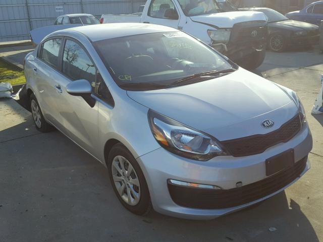 KNADM4A30G6564855 - 2016 KIA RIO LX SILVER photo 1