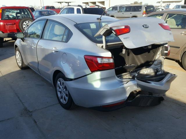 KNADM4A30G6564855 - 2016 KIA RIO LX SILVER photo 3