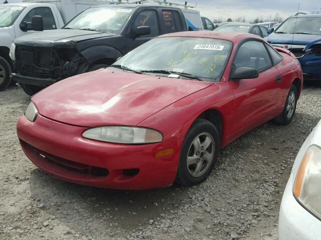 4A3AK34Y5TE259300 - 1996 MITSUBISHI ECLIPSE RS RED photo 2