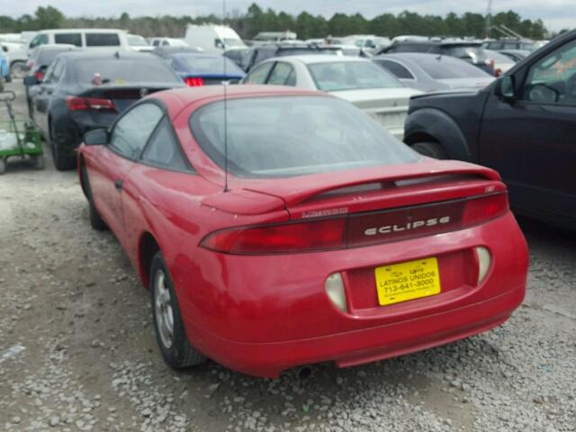 4A3AK34Y5TE259300 - 1996 MITSUBISHI ECLIPSE RS RED photo 3