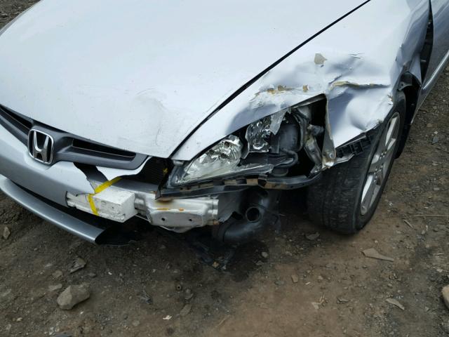 1HGCM66523A050650 - 2003 HONDA ACCORD EX SILVER photo 9