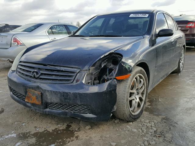 JNKCV51E55M213904 - 2005 INFINITI G35 BLACK photo 2