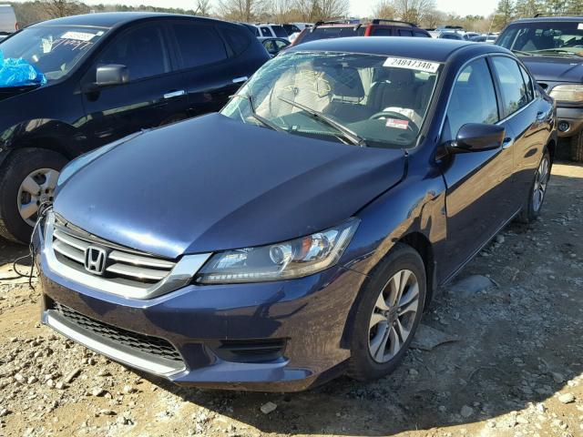 1HGCR2F37DA258453 - 2013 HONDA ACCORD LX BLUE photo 2