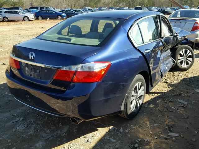 1HGCR2F37DA258453 - 2013 HONDA ACCORD LX BLUE photo 4