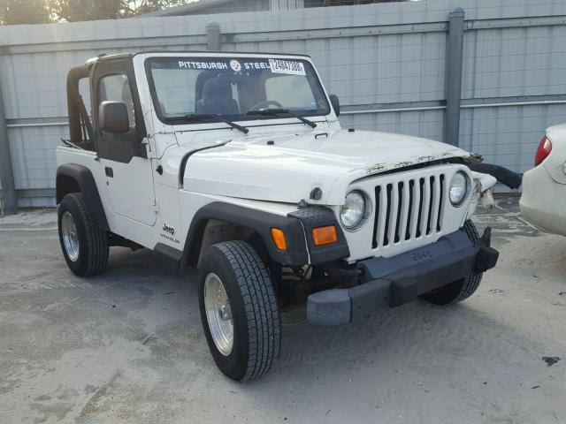 1J4FA29106P739507 - 2006 JEEP WRANGLER / WHITE photo 1