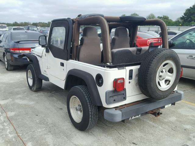 1J4FA29106P739507 - 2006 JEEP WRANGLER / WHITE photo 3