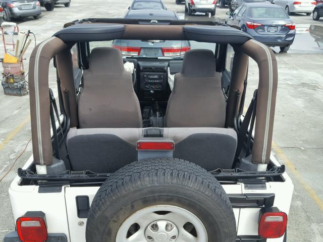 1J4FA29106P739507 - 2006 JEEP WRANGLER / WHITE photo 9