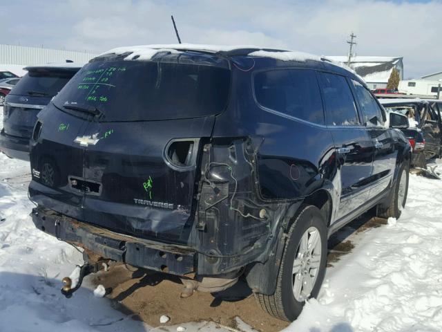 1GNKRGED1BJ128724 - 2011 CHEVROLET TRAVERSE L BLACK photo 4