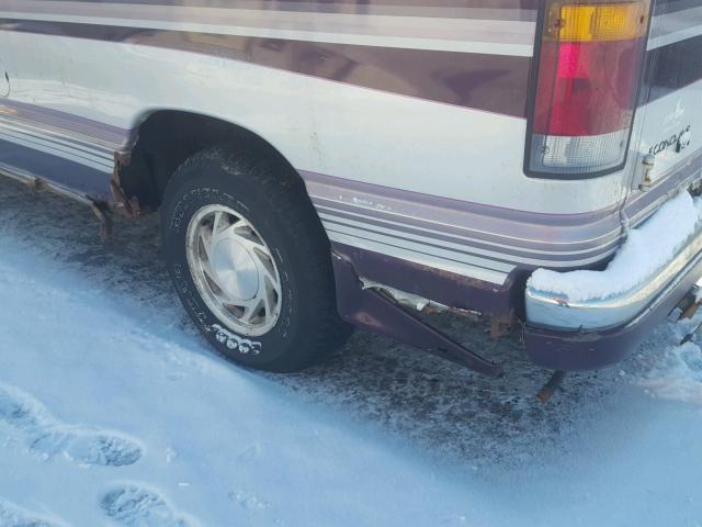 1FDEE14H8RHA74256 - 1994 FORD ECONOLINE PURPLE photo 9