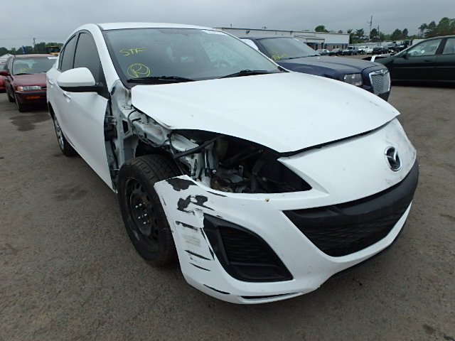 JM1BL1SF2A1250634 - 2010 MAZDA MAZDA3I WHITE photo 1