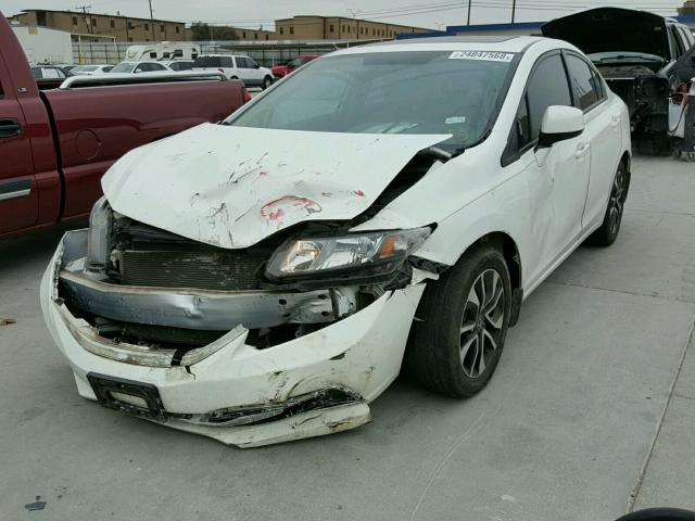 19XFB2F81DE090706 - 2013 HONDA CIVIC EX Սպիտակ լուսանկար 2