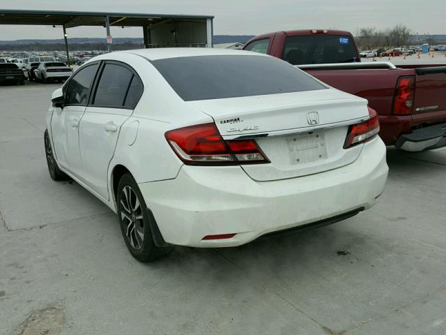 19XFB2F81DE090706 - 2013 HONDA CIVIC EX Սպիտակ լուսանկար 3