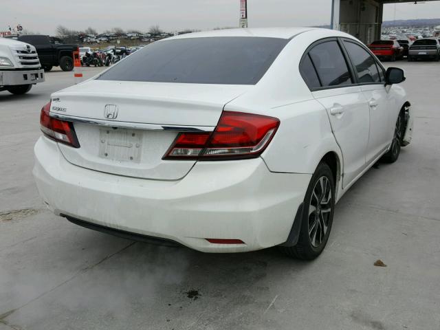 19XFB2F81DE090706 - 2013 HONDA CIVIC EX Սպիտակ լուսանկար 4