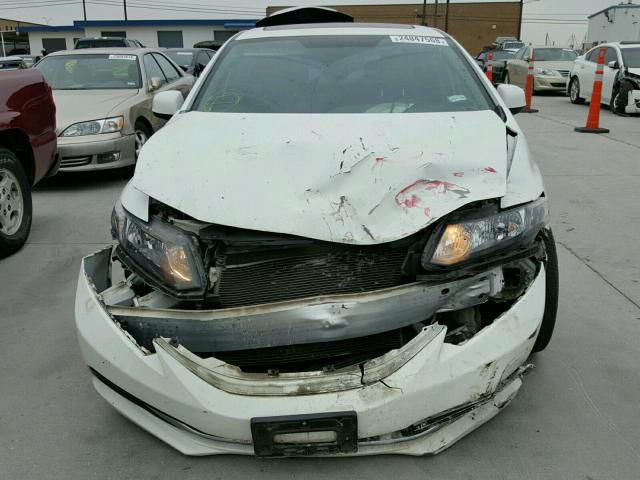 19XFB2F81DE090706 - 2013 HONDA CIVIC EX WHITE photo 9