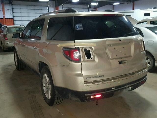 1GKKVPKD9GJ177240 - 2016 GMC ACADIA SLE CREAM photo 3